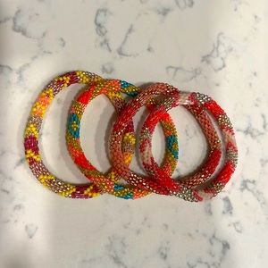 Beaded Bracelets - Purchased from High End Boutique - Set of 4 - ($20 each)